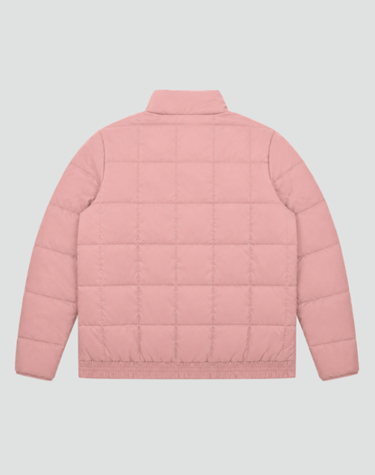 Quilted Bomber Jacket with Zip and Pockets