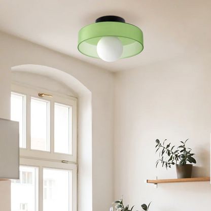 Plafón redondo moderno de cristal – Diseño elegante y atemporal