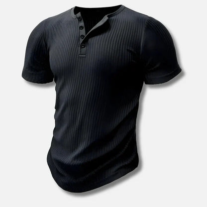 Camiseta de hombre con cierre de botones