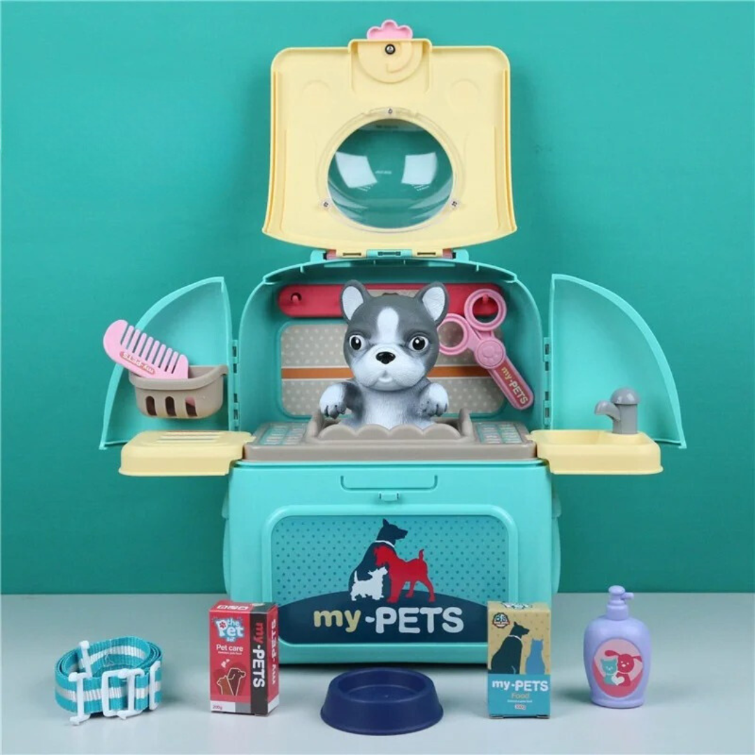 Pet Paradise - Portable Pet Grooming Set - For Children - Play and Learn