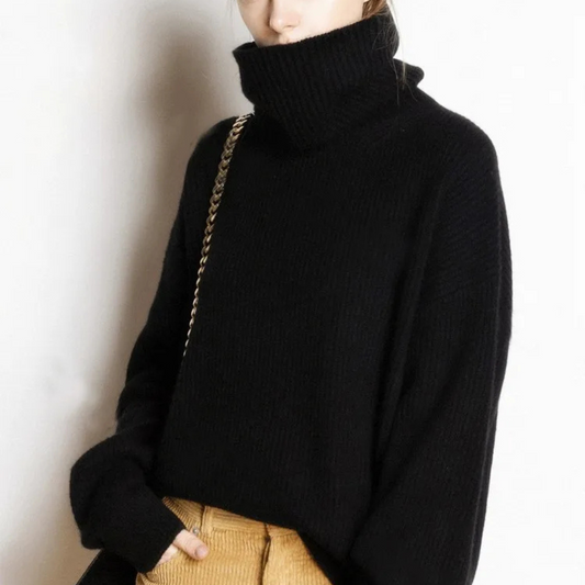 Trendy Oversized Roll Neck Jumper for Women – Perfect for Cold Days