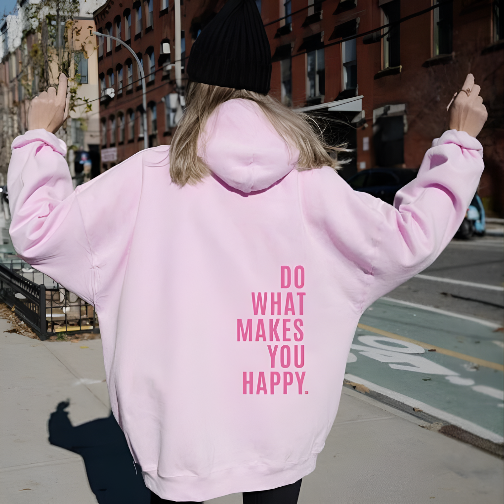 Printed, Comfortable Hoodie with Hood