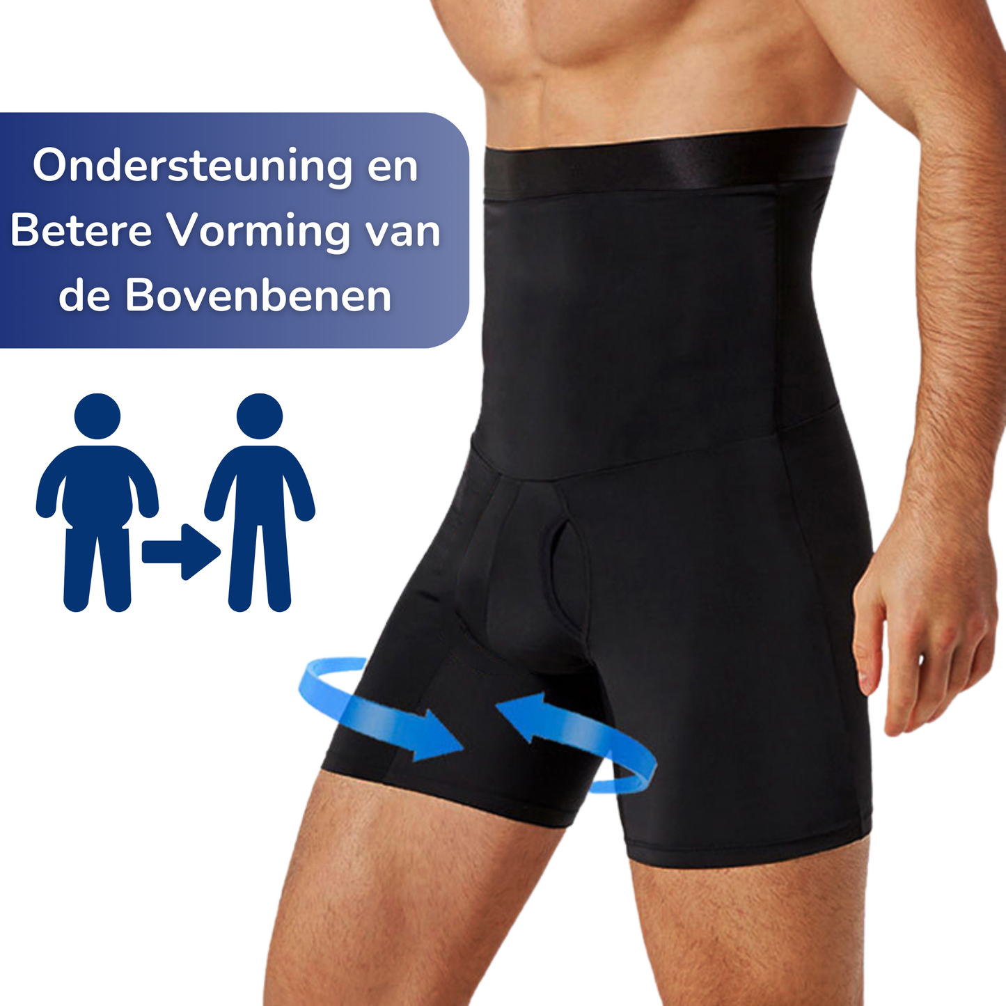 Pantaloni a Compressione - Supporto per Cosce e Vita - Uomo