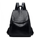 Leather sturdy backpack for women - Xeres