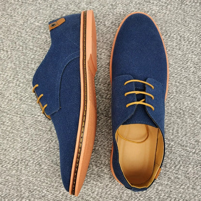 Suede Leather Oxford Men's Shoes