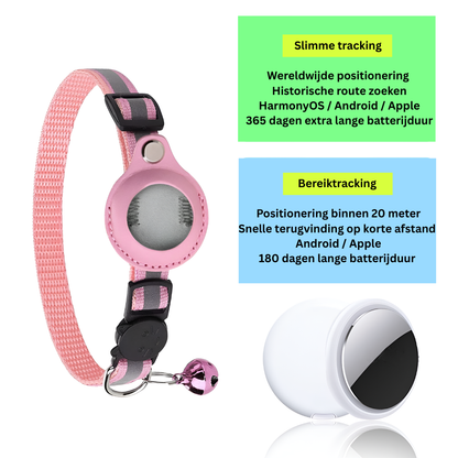 GPS Tracker Collar for Cats with Reflective Design