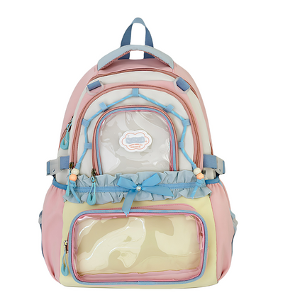 Semi-Transparent PVC Backpack for Women