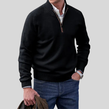 Men's Zip Front Sweater