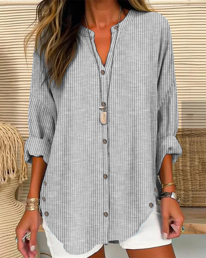 Trendy Striped Blouse - Sandra