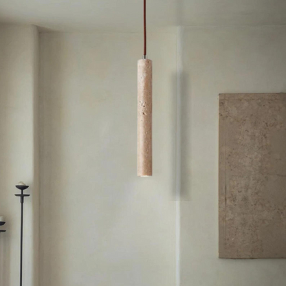 Lámpara colgante de travertino - Lujo y elegancia