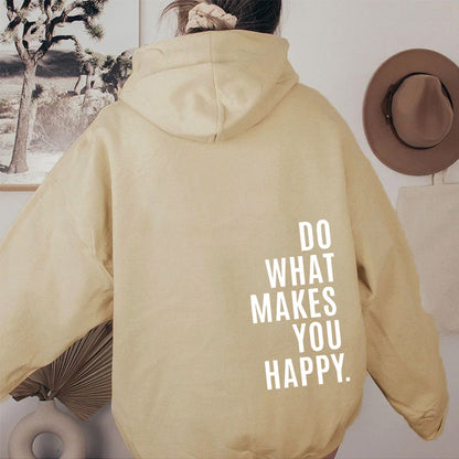 Bedrukte dameshoodie – casual trui met capuchon in moderne streetwearstijl