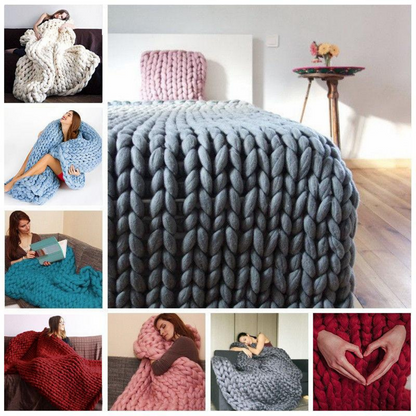 Winterdecke zum Selberstricken