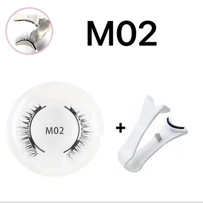 Reusable Magnetic Eyelash and Tweezers Set