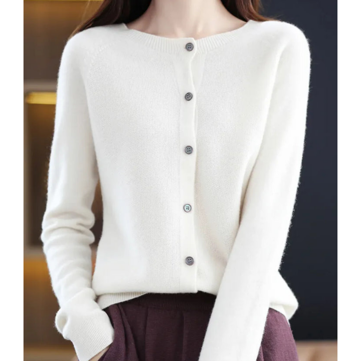 Merino Wool Cashmere Jumper - Marbel