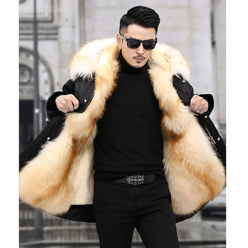 Palton de iarnă cu guler și căptușeală din fleece – Melby
