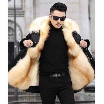 Palton de iarnă cu guler și căptușeală din fleece – Melby