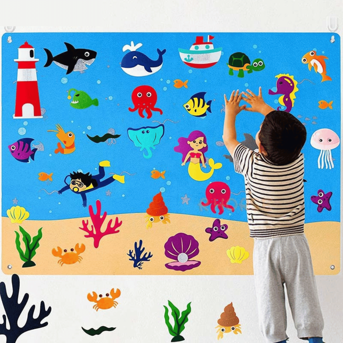 VelvetiKIDS - Lavagna in feltro per bambini piccoli