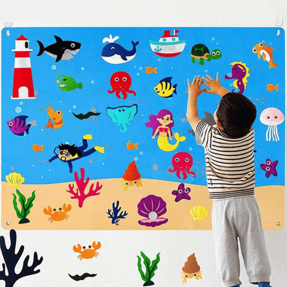 VelvetiKIDS - Lavagna in feltro per bambini piccoli