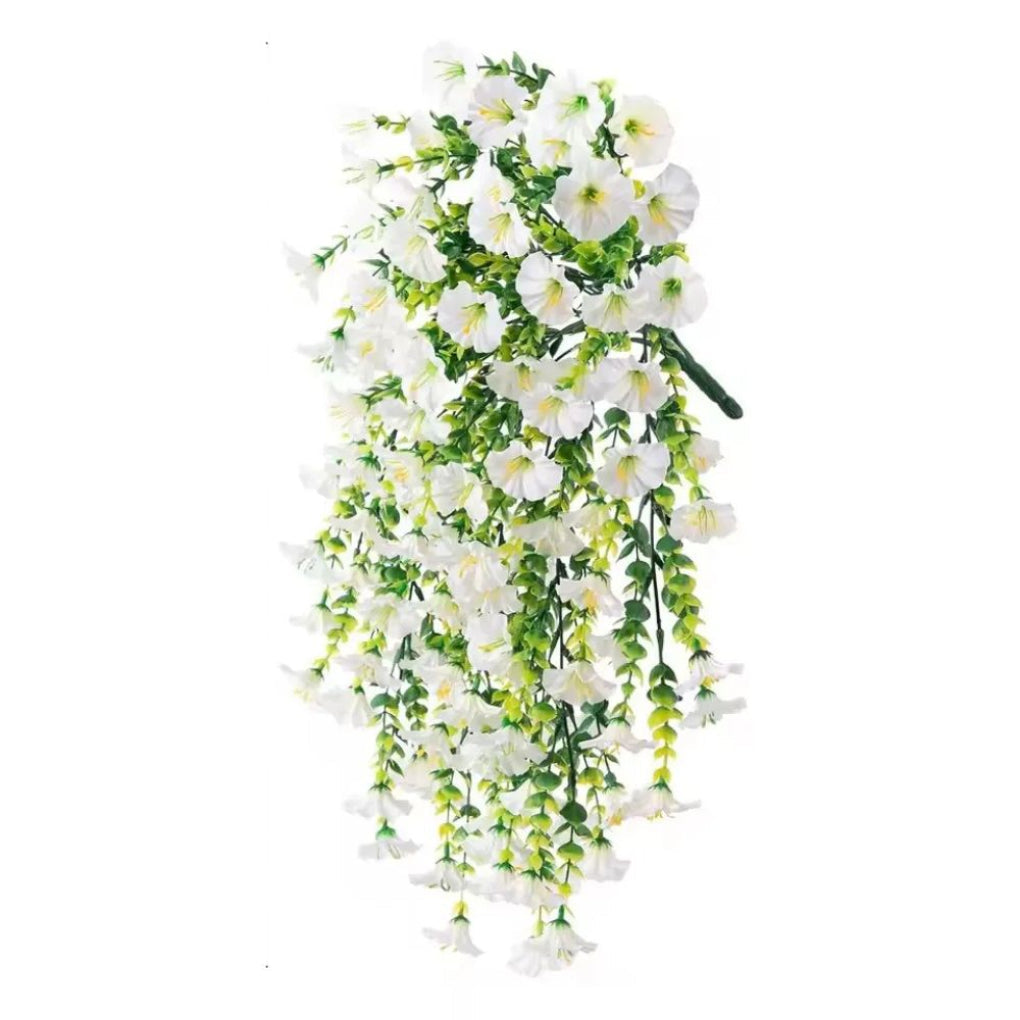 UV-resistant artificial morning glory flower hanging decoration