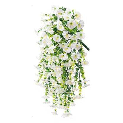 UV-resistant artificial morning glory flower hanging decoration