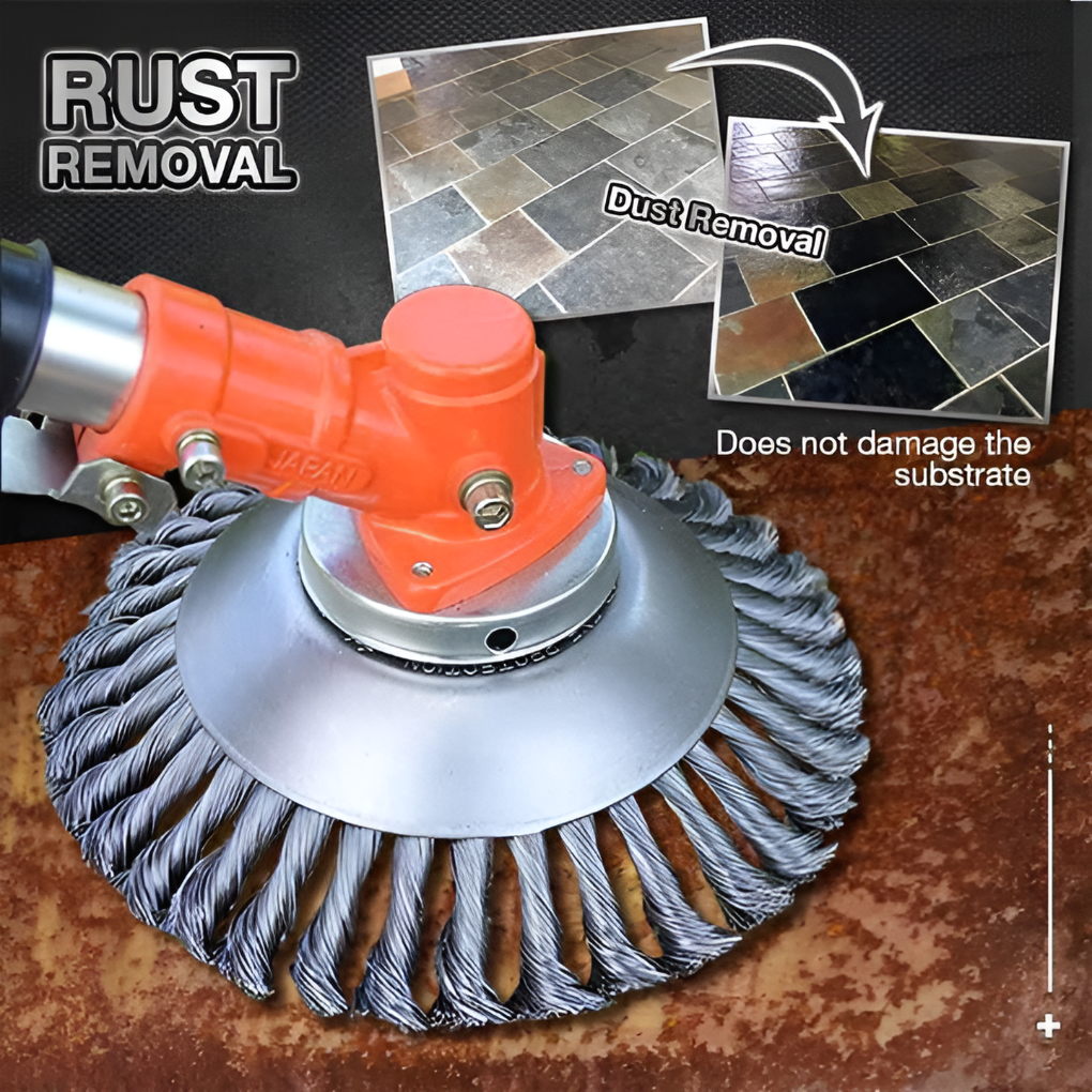 Carbon Steel Weed Brush and Trimmer - Brush Only
