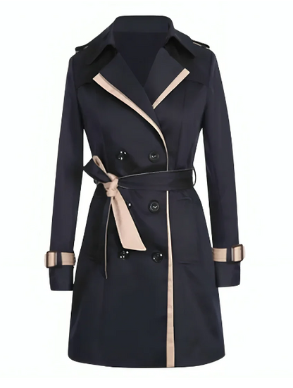 Long trench coat with belt for women - Willow