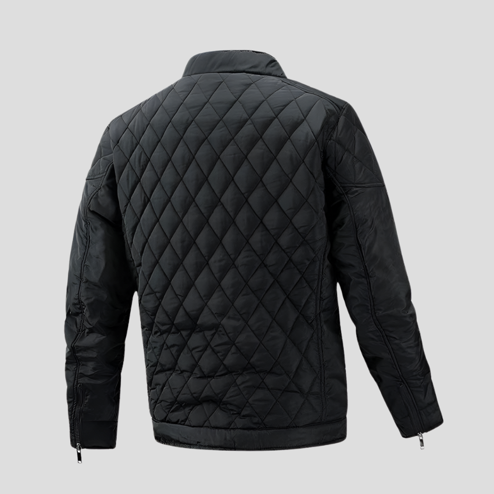 Stylish Padded Jacket for Men in Transitional Style