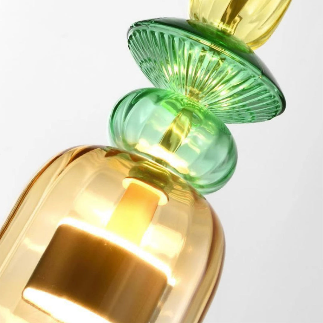 Lustră suspendată elegantă din sticlă, cu LED, Madre - modernă și cu o atmosferă plăcută