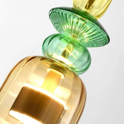 Lustră suspendată elegantă din sticlă, cu LED, Madre - modernă și cu o atmosferă plăcută