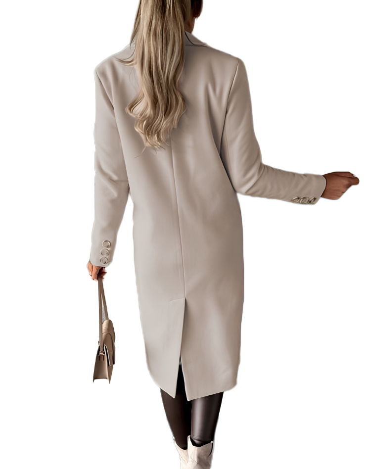 Elegant Long Wool Coat for Women