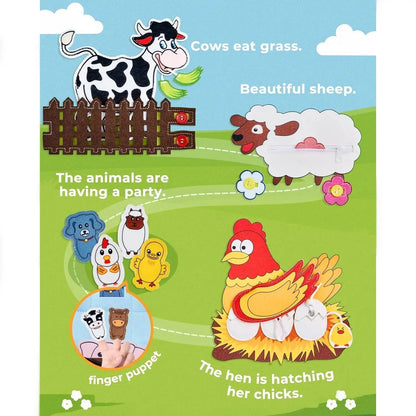 Animales de granja - Cuaderno de actividades creativo para niños pequeños y preescolares