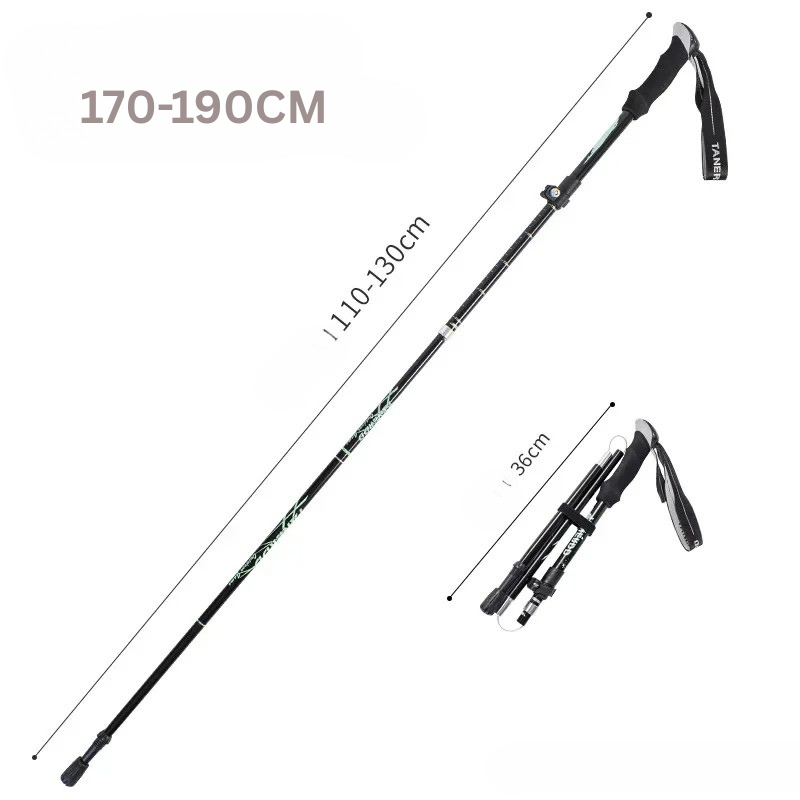 Folding Aluminium Telescopic Walking Stick for Outdoor & Seniors