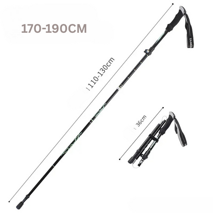 Folding Aluminium Telescopic Walking Stick for Outdoor & Seniors