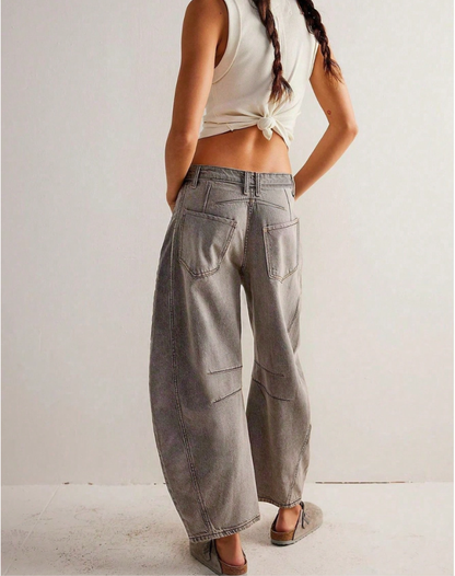 Zillah – Wide Leg Barrel Jeans | High Waist