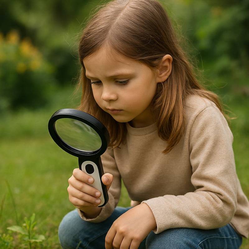 Magnifying Glass with LED Lighting and Adjustable Light Levels for Clear Reading