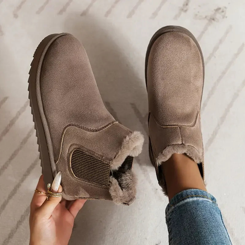 Women's Winter Warm Lined Boots with Anti-Slip