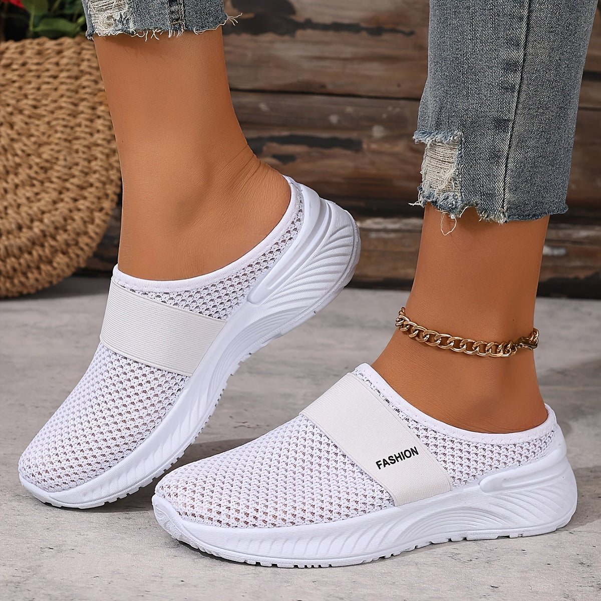 Slip On Summer Sneakers for Women with Breathable Mesh