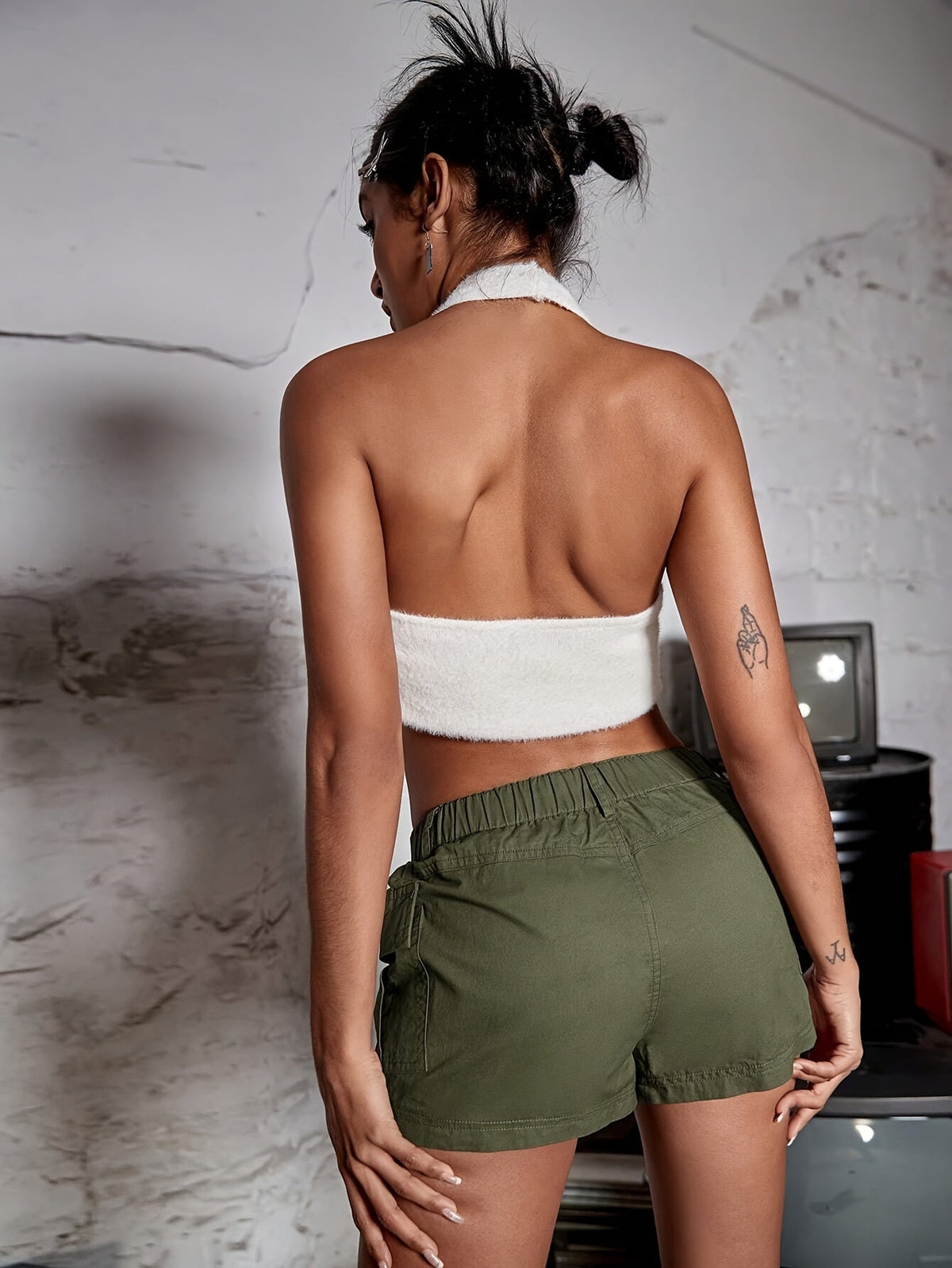 Casual Cargo Shorts with Elastic Waist – Comfortable and Functional