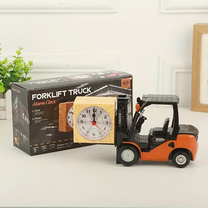 Retro Forklift Alarm Clock – Unique and Creative Design for Students and Room Decor