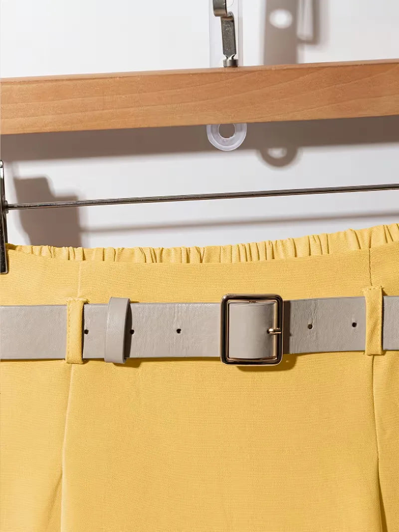 Jupe plissée taille haute