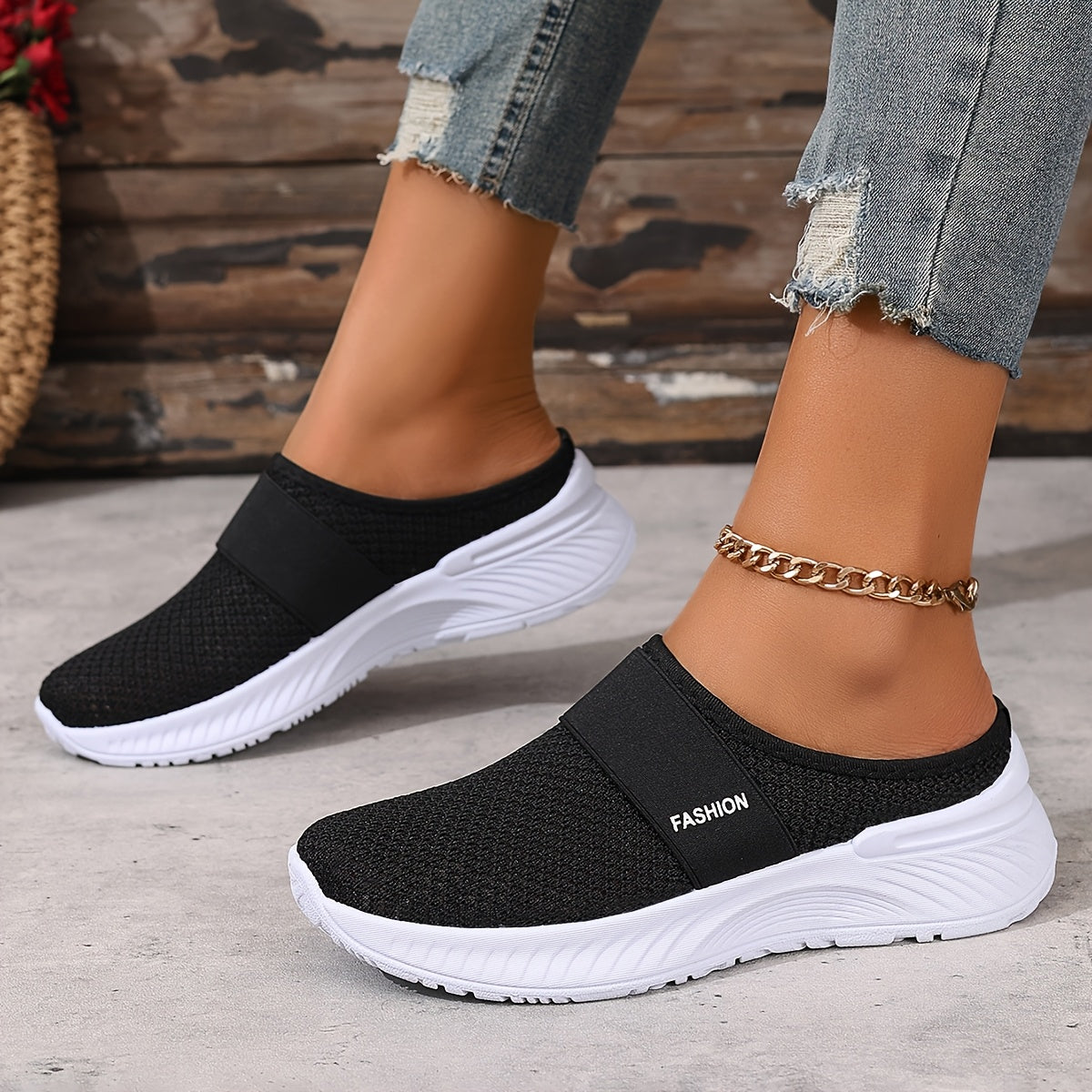 Slip On Summer Sneakers for Women with Breathable Mesh