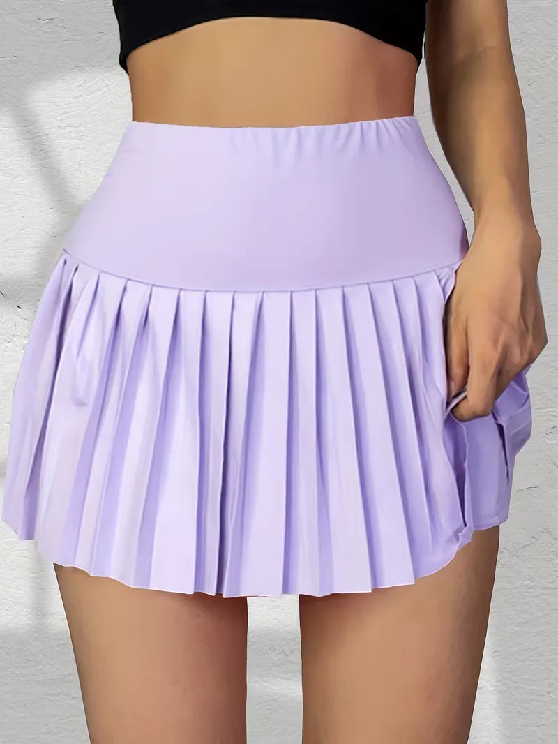Jupe plissée taille haute