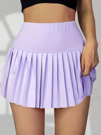 Jupe plissée taille haute