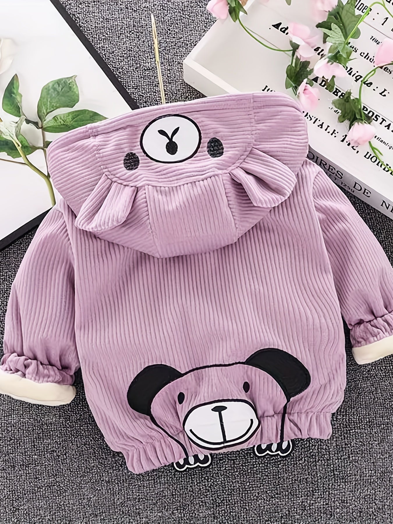 Children's Winter Corduroy Jacket with Hood - Ethan