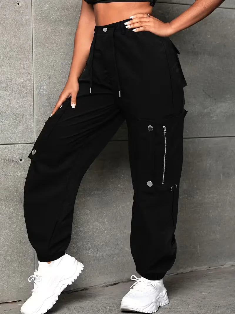 Pantalon cargo coupe large