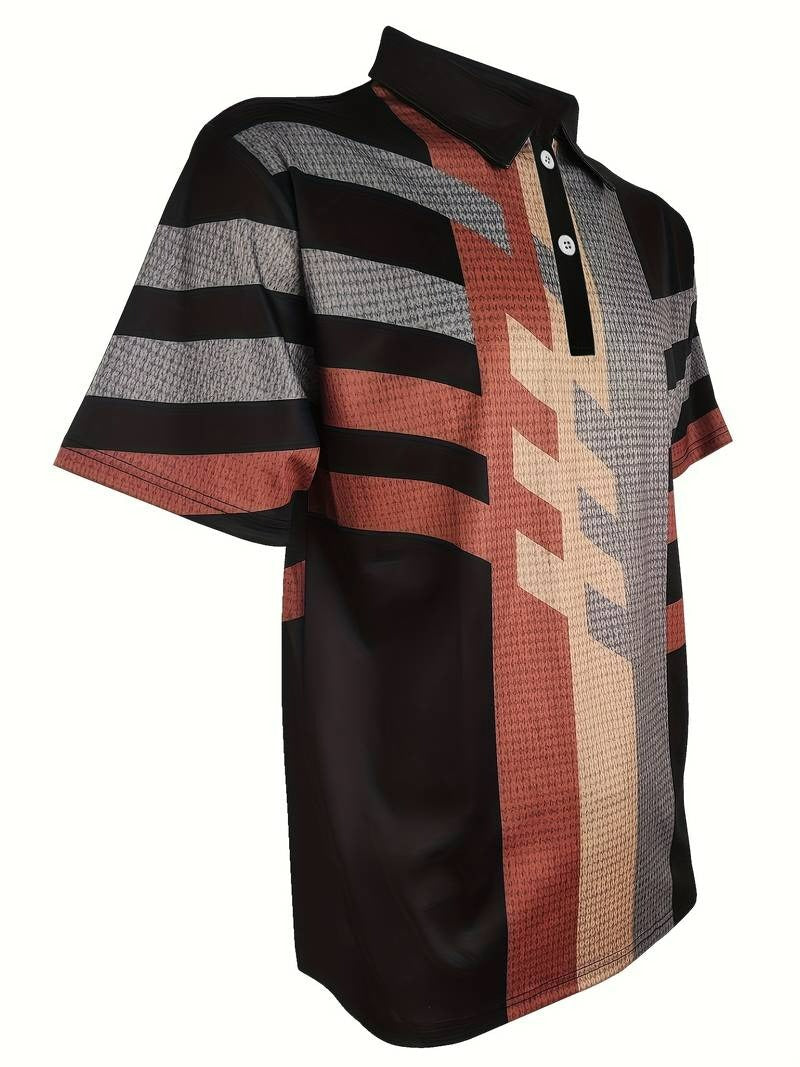 Men's Polo with 1/4 Buttons in Vintage Style - Gunter