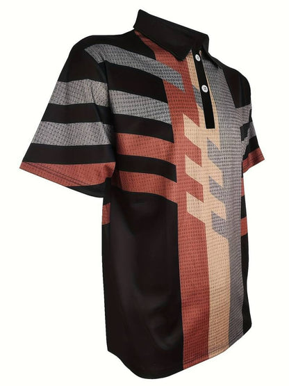 Men's Polo with 1/4 Buttons in Vintage Style - Gunter