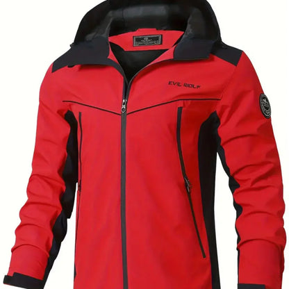 Giacca outdoor idrorepellente con design riflettente