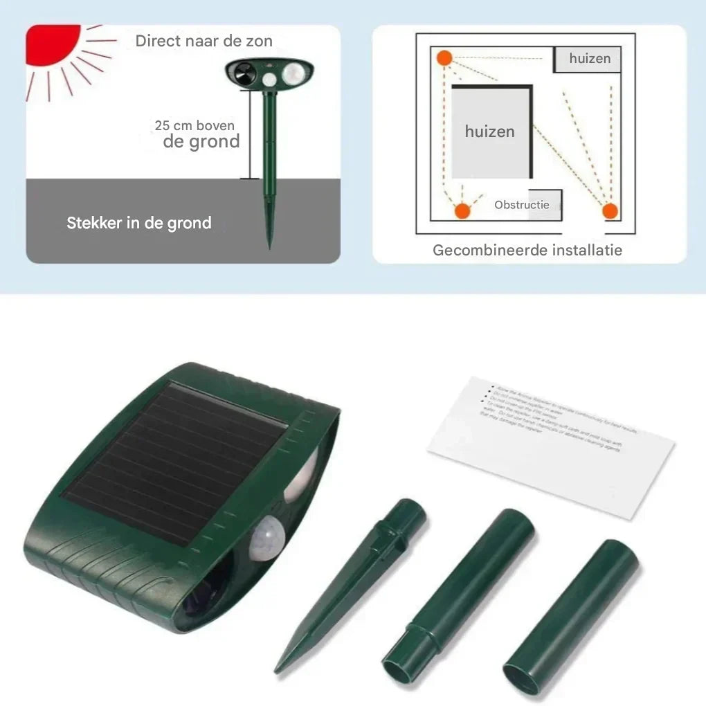 Motion-Activated Solar Ultrasonic Deer Repeller