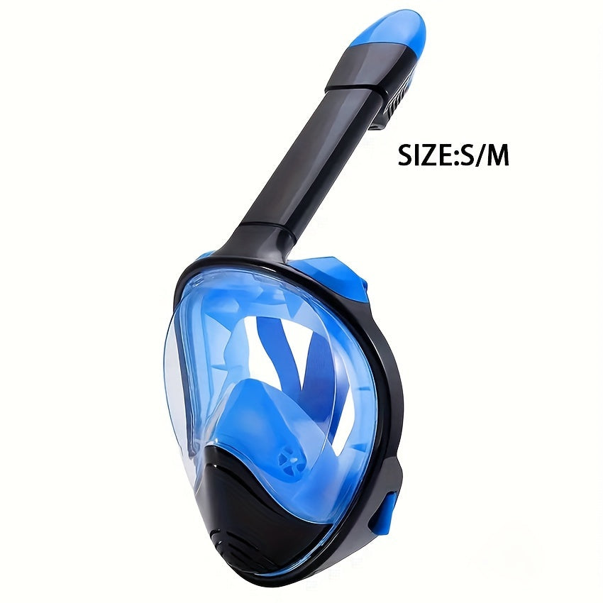 Full Face Snorkel Mask – 180° Panoramic View and Camera Mount for the Perfect Underwater Experience